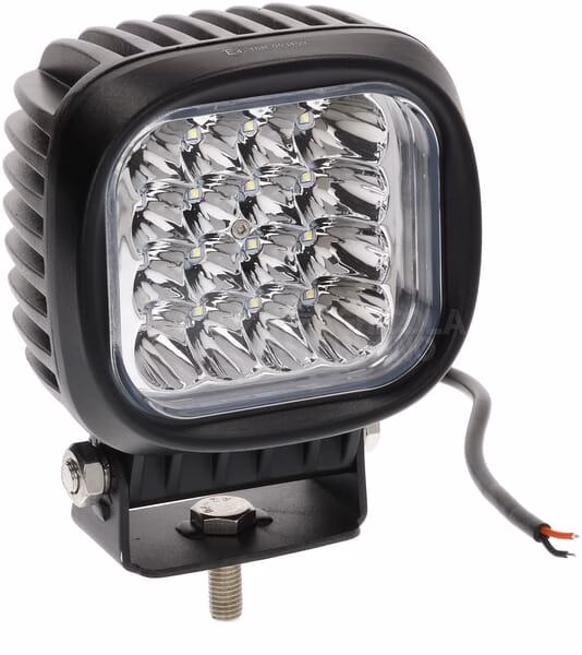 Luz de trabajo LED 48 W, 4000 lm, cuadrado, 10-30 V, 123 x 81 x 123 mm, haz concentrado, Kramp 2 Luz de trabajo LED 48 W, 4000 lm, cuadrado, 10-30 V, 123 x 81 x 123 mm, haz concentrado, Kramp