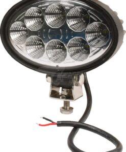 Luz de trabajo LED, 24 W, 2240 lm, oval, 10-30 V, 141,5 x 64,5 x 90 mm, proyector, 8 LED, Kramp