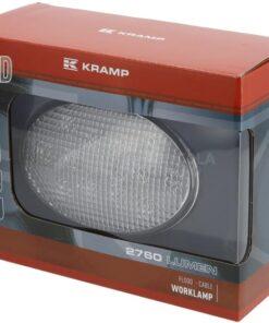 Luz de trabajo LED 36 W, 2760 lm, oval, 10-30 V, 144 x 85 x 95 mm, proyector, 12 LED, Kramp 9 Luz de trabajo LED 36 W, 2760 lm, oval, 10-30 V, 144 x 85 x 95 mm, proyector, 12 LED, Kramp