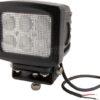 Luz de trabajo LED, 60W, 5400 lm, cuadrada, 10/30V, 135 x 124 mm, proyector, 6 LED, Kramp