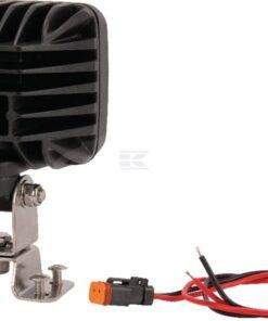 Luz de trabajo LED, 25 W, 2500 lm, cuadrada, blanca, 105 x 84 x 105 mm, enchufe Deutsch, proyector amplio, 1 LED, Kramp