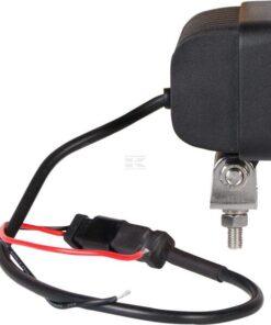 Luz de trabajo LED, 12 W, 1136 lm, rectangular, 9-36 V, 69 x 128 mm, enchufe Deutsch de 2 pines, proyector amplio, 8 LED, Kramp