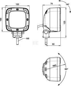 Faro de trabajo LED 13.5W 1800lm Reflector