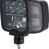 Faro LED, rectangular, 12/24 V, 220 x 197,2 x 80,5 mm, calefactado, luz de carretera/luz de cruce, anti-nieve, izquierdo