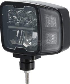 Faro LED, rectangular, 12/24 V, 220 x 197,2 x 80,5 mm, calefactado, luz de carretera/luz de cruce, anti-nieve, izquierdo