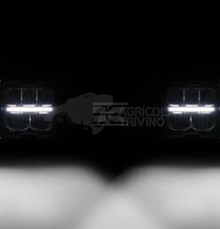 Faro LED, rectangular, 12/24 V, 220 x 197,2 x 80,5 mm, calefactado, luz de carretera/luz de cruce, anti-nieve, derecho