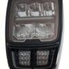 Faro LED, rectangular, 12/24V, 220x197,2x80,5 mm, calefactado, luz de carretera/luz de cruce, antinieve, vertical izq./dch.