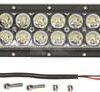 Barra de luces de trabajo LED, 180 W, 15300 lm, rectangular, 12 / 24 V, luz blanca, 810,6 x 79,5 mm, con cable, combinada, 60 LED, Kramp
