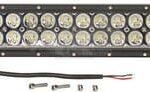 Barra de luces de trabajo LED, 180 W, 15300 lm, rectangular, 12 / 24 V, luz blanca, 810,6 x 79,5 mm, con cable, combinada, 60 LED, Kramp