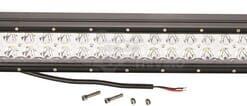 Barra de luces de trabajo LED, 180 W, 15300 lm, rectangular, 12 / 24 V, luz blanca, 810,6 x 79,5 mm, con cable, combinada, 60 LED, Kramp