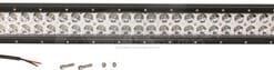 Barra de luces de trabajo LED, 300 W, 25500 lm, rectangular, 12 / 24 V, luz blanca, 1320,8 x 79,5 mm, con cable, combinmada, 100 LED, Kramp