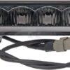 Barra luces LED, 72 W, 3900 lm, rectangular, 12/48V, blanca, 306 x 90 x 57 mm, conector Deutsch de 3 pines, luz diurna cortas/largas, Kramp