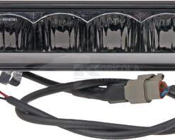 Barra luces LED, 72 W, 3900 lm, rectangular, 12/48V, blanca, 306 x 90 x 57 mm, conector Deutsch de 3 pines, luz diurna cortas/largas, Kramp