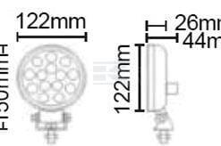Luz de trabajo 1800 lúmenes DT
