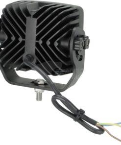 Faro de trabajo LED, 70 W, 6000 lm, cuadrado, 10/45 V blanco 120 x 110 x 72 mm, caldeado por sensor T°, haz amplio, 4 LEDs, Kramp