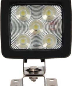 Work light LED dimmable, 60W, 1820/5200lm, square, 10/30V, white, Deutsch plug, ultra wide flood, 20 LED's, Kramp