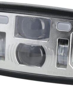 Faro LED, 40/22W, rectangular, 10-30V, 185x102x82, luces largas/cortas, luz de posición, conector H4, Kramp