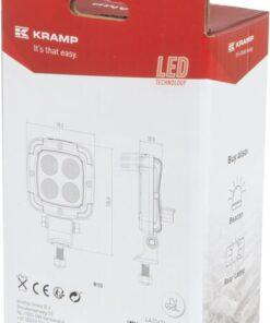 Luz de trabajo LED, 20 W, 2200 lm, cuadrada, 10-80 V, proyector, Kramp