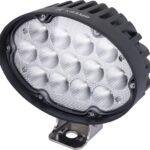 Luz de trabajo LED, 30 W, 4250 lm, ovalada, 12-24 V, 171 x 81 x 80 mm, foco amplio, conector 9006, adecuada para John Deere