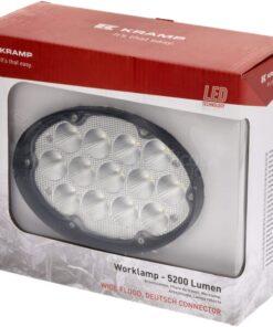Luz de trabajo LED, 65 W, 5200 lm, ovalada, Kramp 23 Luz de trabajo LED, 65 W, 5200 lm, ovalada, Kramp
