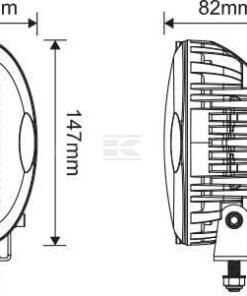 Luz de trabajo LED, 30 W, 2400 lm, ovalada, Kramp