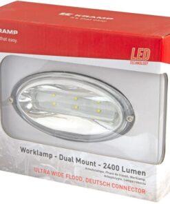 Luz de trabajo LED, 30 W, 2400 lm, ovalada, Kramp