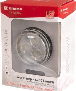 Luz de trabajo LED, 42 W, 4200 lm, redonda, Kramp