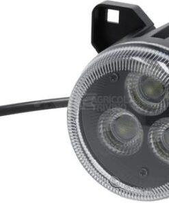 Luz de trabajo LED, 42W, 4200 lm, redonda, negra, Kramp