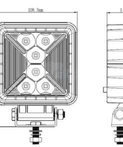 Luz de trabajo X 31 W 2400/250 Lumen