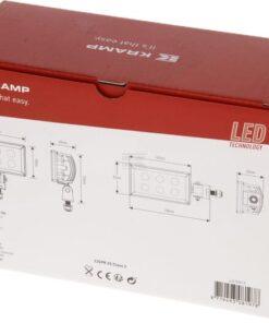 Luz de trabajo LED, 30 W, 2400 lm, rectangular, proyector, H11, Kramp