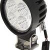 Foco de trabajo LED, 40 W, 4000 lm, redondo, blanco, 10/30 V, 84 x 126 x 71,8 mm, enchufe, haz de luz puntual, 4 LED's, 360 grados, AMP Kramp