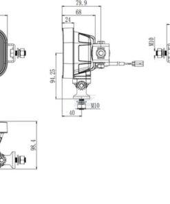 Luz de trabajo LED, 30W, 4200 LM