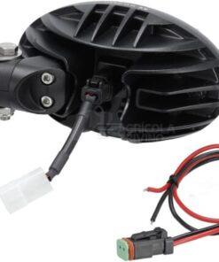 Faro de trabajo LED, 56 W, 5320 lm, oval, 10/30 V, 160x129x68 mm, Deutsch enchufe, Spot, 8 LEDs