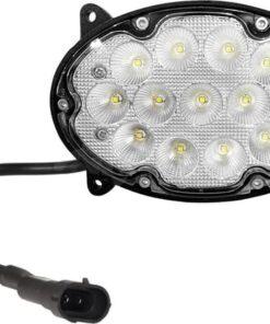 Foco de trabajo LED, 39W, 3500lm, ovalado, 10/30V, 138x93x69mm, wide flood, 13 LED's, Kramp