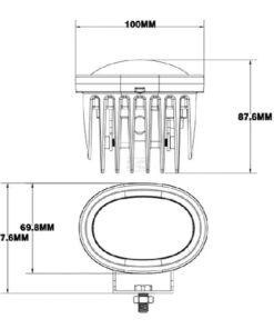Luz de seguridad 9 W, BLUE LINE