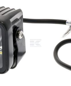 Faro de trabajo LED indirecto, 40 W, 4800 lm, cuadrado, 12/24 V, blanco, 81 x 82,5 x 67,5 mm enchufe Deutsch, haz de luz concentrada, 4 LEDs