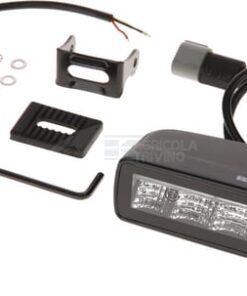 Faro de trabajo LED indirecto, 30 W, 2880 lm, rectangular, 12/24 V, blanco/naranja, 157 x 49,7 x 60mm enchufe Deutsch, luz proyección, 6 LEDs