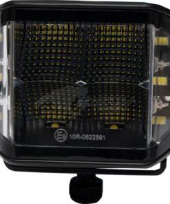 Faro de trabajo LED, 70W, 8400 lm, cuadrado, 12/24V, blanco, 97x77x75mm enchufe Deutsch, proyector, 10LED's