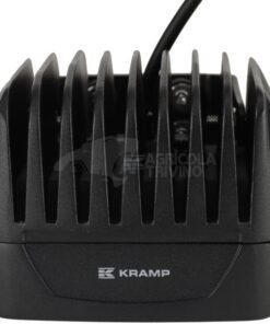 Faro de trabajo LED, 45 W, 4050 lm, cuadrado, 12/24 V, azul, 126 x 151 x 95 mm enchufe Deutsch, haz de luz concentrado, 9 LEDs