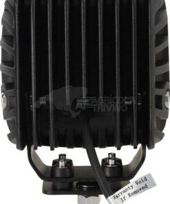 Faro de trabajo LED, 45 W, 4050 lm, cuadrado, 12/24 V, azul, 126 x 151 x 95 mm enchufe Deutsch, haz de luz concentrado, 9 LEDs