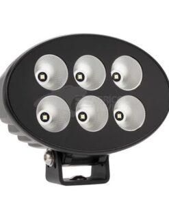 Faro de trabajo LED, 36W, 3500lm, ovalado, 12/24V, 155x105x58mm, Flood, 6LED's, serie Black