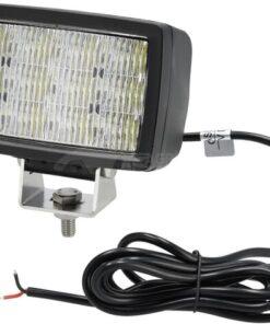 Foco de trabajo LED, 40W, 5600lm, rectangular, 12/24V, blanco, 157x117x76,3mm, Flood, 12 LED's