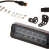 Barra de luz de trabajo LED, 60 W, 5040 lm, rectangular, 12/24 V, blanco/naranja, 204 x 70 x 67 mm enchufe Deutsch, haz de luz combinado, recto, 12LEDs, E-BOOST