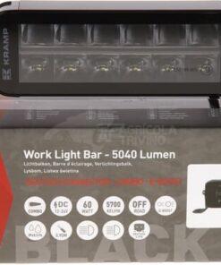 Barra de luz de trabajo LED, 60 W, 5040 lm, rectangular, 12/24 V, blanco/naranja, 204 x 70 x 67 mm enchufe Deutsch, haz de luz combinado, recto, 12LEDs, E-BOOST