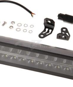 Barra de luz de trabajo LED, 120 W, 10080 lm, rectangular, 12/24 V, blanco/naranja, 357 x 70 x 67 mm enchufe Deutsch, haz de luz combinado, recto, 24 LEDs, E-BOOST