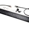 Barra de luz de trabajo LED, 200 W, 16800 lm, rectangular, 12/24 V, blanco/naranja, 561 x 70 x 67 mm enchufe Deutsch, haz de luz combinado, recto, 40 LEDs, E-BOOST