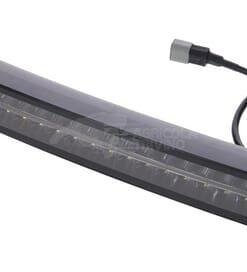 Barra de luz de trabajo LED, 300 W, 25200 lm, rectangular, 12/24 V, blanco/naranja, 814,9 x 70 x 78,6 mm enchufe Deutsch, haz de luz combinado, curvado, 60 LEDs, E-BOOST