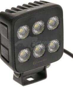Faro de trabajo LED, 60 W, 6600 lm, cuadrado, 12/24 V, blanco, 92 x 109,5 x 51,1 mm enchufe Deutsch, luz de proyección, 12 LEDs