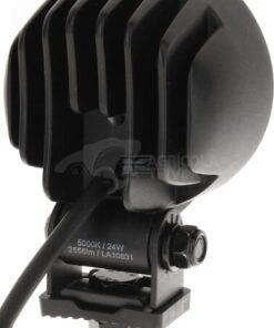 Faro de trabajo LED, 24 W, 2556 lm, redondo, 12/24 V, blanco, 83,9 x 99,5 x 59 mm enchufe Deutsch, luz de proyección, 4 LEDs