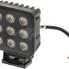 Faro de trabajo LED, 90 W, 6800 lm, cuadrado, 12/24 V, blanco, 108 x 120,7 x 52,7 mm enchufe Deutsch, luz de proyección, 18 LEDs